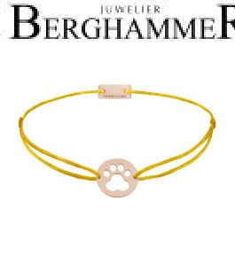 Filo Armband Textil Gelb 925 Silber roségold vergoldet 21202797