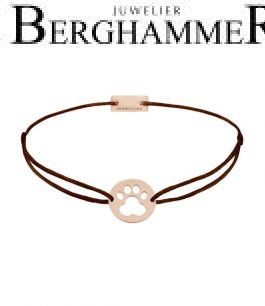 Filo Armband Textil Braun 925 Silber roségold vergoldet 21202799