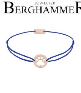 Filo Armband Textil Blitzblau 925 Silber roségold vergoldet 21202806