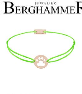 Filo Armband Textil Neon-Grün 925 Silber roségold vergoldet 21202810