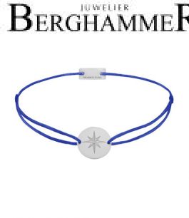 Filo Armband Textil Blitzblau 925 Silber rhodiniert 21202830