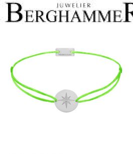 Filo Armband Textil Neon-Grün 925 Silber rhodiniert 21202834
