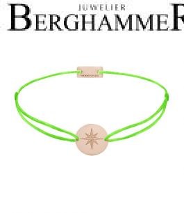 Filo Armband Textil Neon-Grün 925 Silber roségold vergoldet 21202882