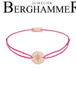 Filo Armband Textil Neon-Pink 925 Silber roségold vergoldet 21202886
