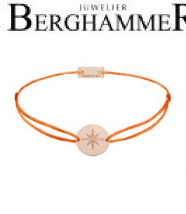 Filo Armband Textil Neon-Orange 925 Silber roségold vergoldet 21202887