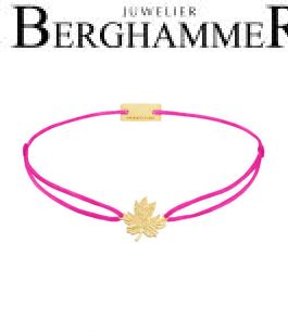 Filo Armband Textil Neon-Pink 925 Silber gelbgold vergoldet 21202934
