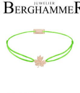 Filo Armband Textil Neon-Grün 925 Silber roségold vergoldet 21202954