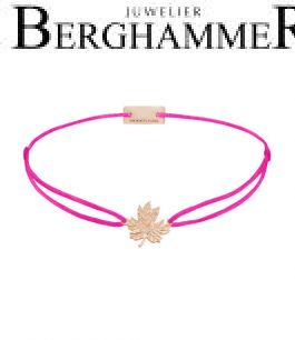 Filo Armband Textil Neon-Pink 925 Silber roségold vergoldet 21202958