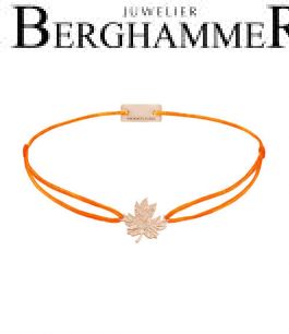 Filo Armband Textil Neon-Orange 925 Silber roségold vergoldet 21202959