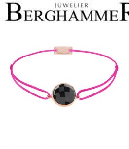 Filo Armband Textil Neon-Pink 925 Silber roségold vergoldet 21203054