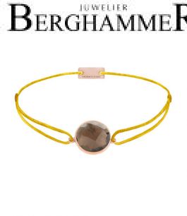 Filo Armband Textil Gelb 925 Silber roségold vergoldet 21203061