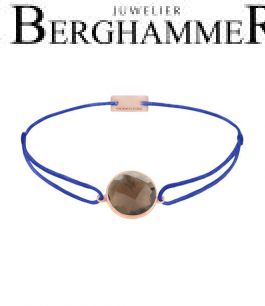 Filo Armband Textil Blitzblau 925 Silber roségold vergoldet 21203070