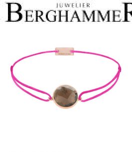 Filo Armband Textil Neon-Pink 925 Silber roségold vergoldet 21203078