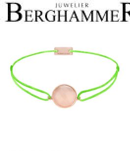 Filo Armband Textil Neon-Grün 925 Silber roségold vergoldet 21203146