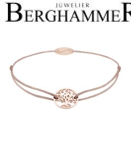 Filo Armband Textil Beige Lebensbaum 750 Gold roségold 21203153