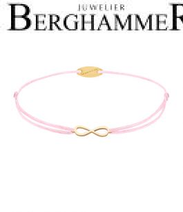 Filo Armband Textil Rosa Infinity 750 Gold gelbgold 21203413