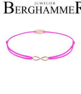 Filo Armband Textil Neon-Pink Infinity 750 Gold roségold 21203455