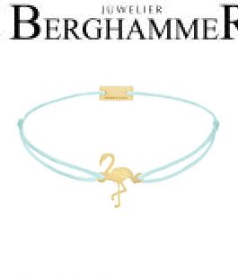 Filo Armband Textil Mint Flamingo 925 Silber gelbgold vergoldet 21203782