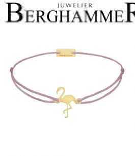 Filo Armband Textil Camel Flamingo 925 Silber gelbgold vergoldet 21203791