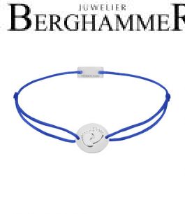 Filo Armband Textil Blitzblau 925 Silber rhodiniert 21203906