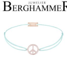 Filo Armband Textil Mint Peace 925 Silber roségold vergoldet 21204095