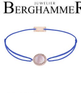 Filo Armband Textil Blitzblau Kreis Perlmutt 925 Silber roségold vergoldet 21204386