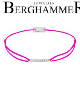 Filo Armband Textil Neon-Pink Line 925 Silber rhodiniert 21204514