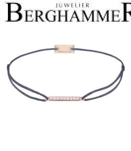Filo Armband Textil Grau-Lila Line 925 Silber roségold vergoldet 21204524