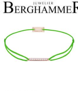 Filo Armband Textil Neon-Grün Line 925 Silber roségold vergoldet 21204534