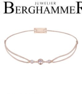 Filo Armband Textil Beige Fashion 925 Silber roségold vergoldet 21204716