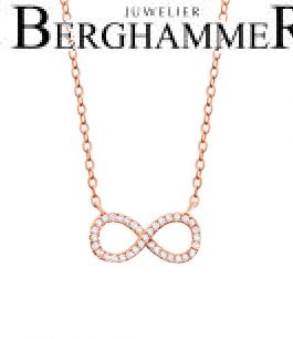 LaViida Halskette Infinity 925 Silber roségold vergoldet NLU603RG 40400028