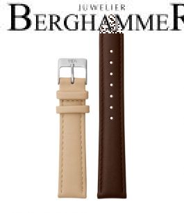 LaViida Uhrband Vienna Silber Braun/Beige SVI2023S 40900041