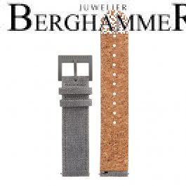 Mondaine Textil Armband mit Korkfütterung, 20mm, FTM.3120.80H.K