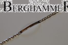 Armband 925 Silber Rhodiniert Schildarmband SAB03