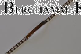 Armband 925 Silber Rhodiniert Schildarmband SAB05