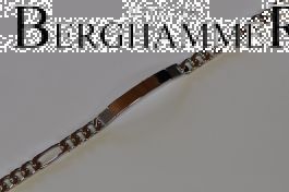 Armband 925 Silber Rhodiniert Schildarmband SAB11