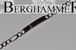 Armband 925 Silber Rhodiniert Schildarmband SAB12