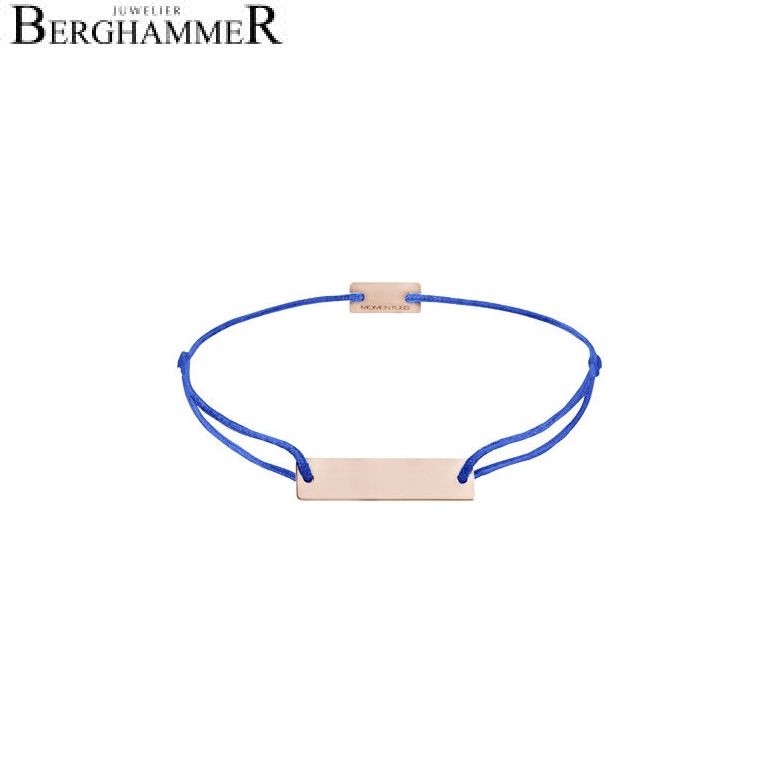 Filo Armband Textil Blitzblau 925 Silber roségold vergoldet 21200181