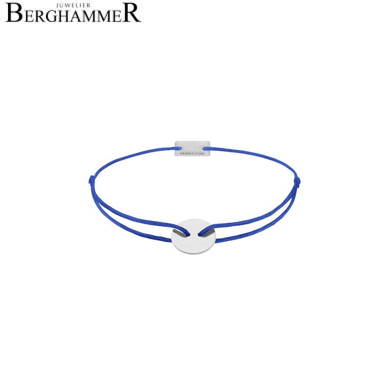 Filo Armband Textil Blitzblau 925 Silber rhodiniert 21200182
