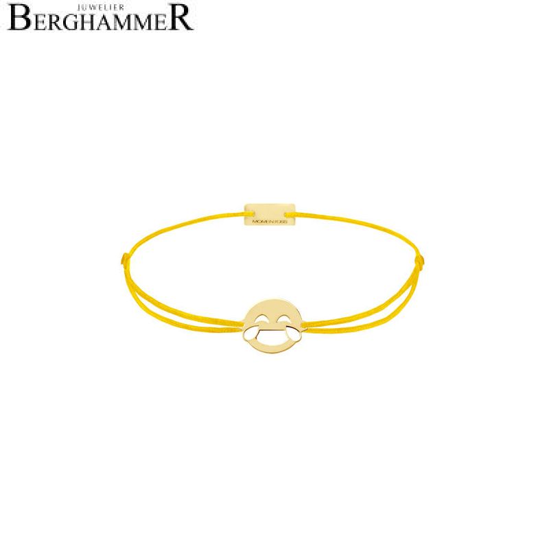 Filo Armband Textil Gelb Emoji One 1 925 Silber gelbgold vergoldet 21201238