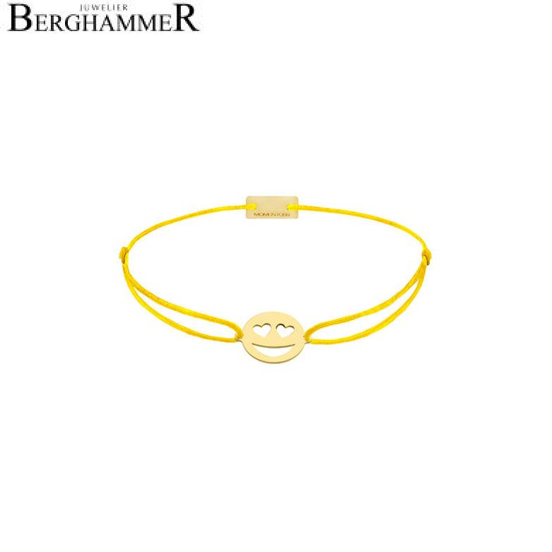 Filo Armband Textil Gelb Emoji One 2 925 Silber gelbgold vergoldet 21201310