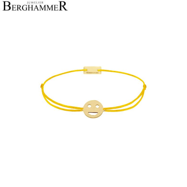 Filo Armband Textil Gelb Emoji One 5 925 Silber gelbgold vergoldet 21201526