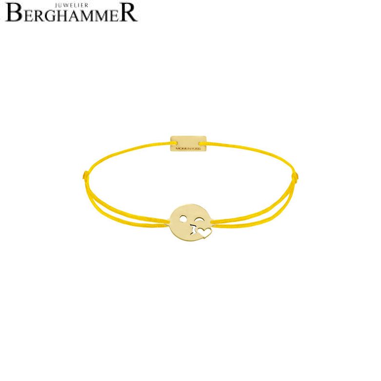 Filo Armband Textil Gelb Emoji One 6 925 Silber gelbgold vergoldet 21201597