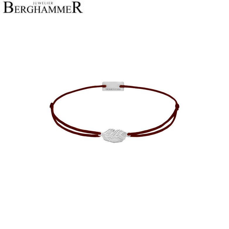 Filo Armband Textil Braun 925 Silber rhodiniert 21201799