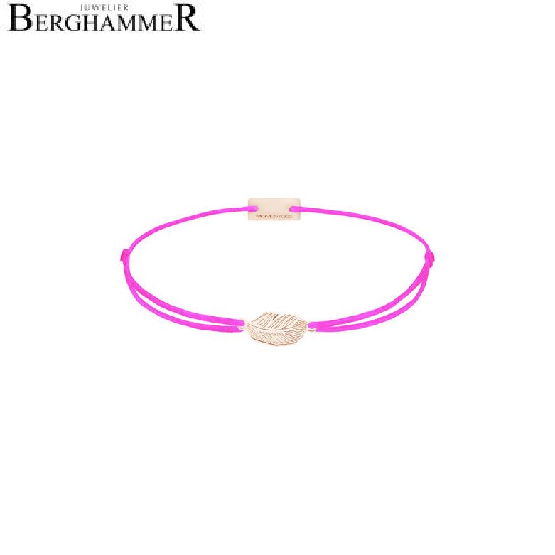 Filo Armband Textil Neon-Pink 925 Silber roségold vergoldet 21201862