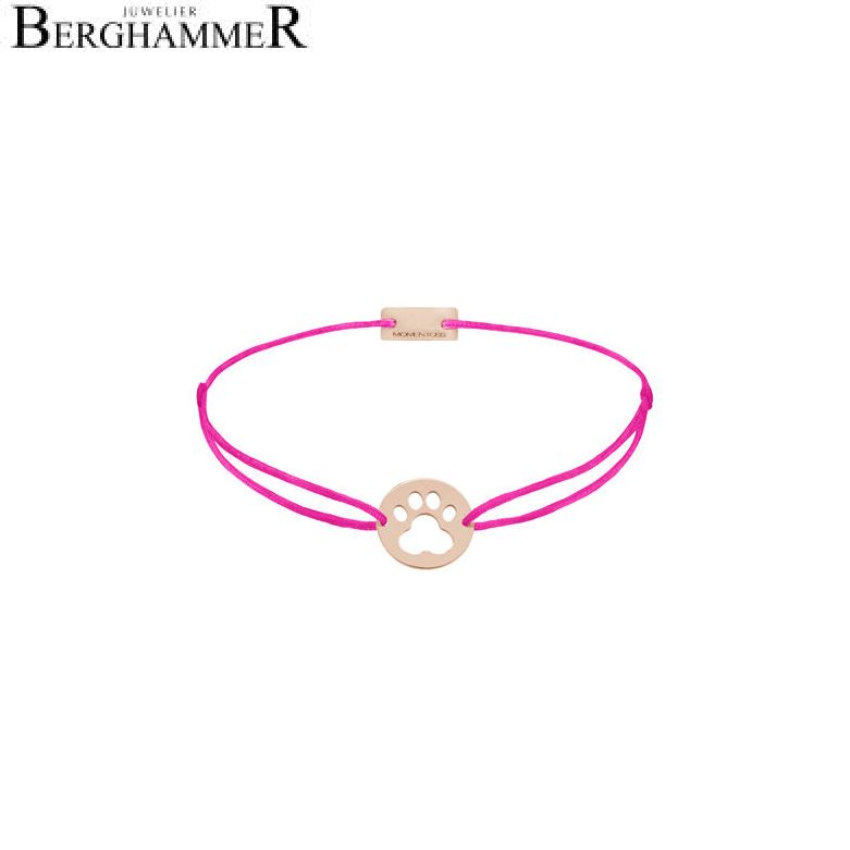 Filo Armband Textil Neon-Pink 925 Silber roségold vergoldet 21202814