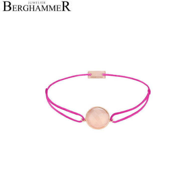 Filo Armband Textil Neon-Pink 925 Silber roségold vergoldet 21203150