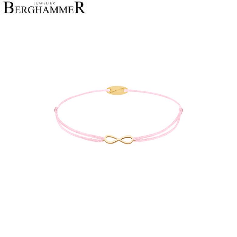 Filo Armband Textil Rosa Infinity 750 Gold gelbgold 21203413