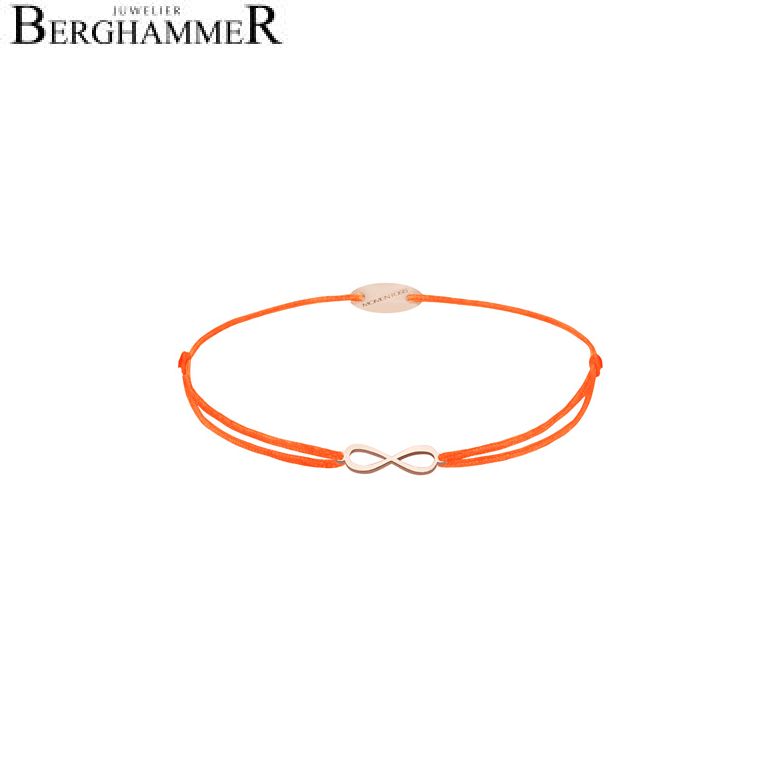 Filo Armband Textil Neon-Orange Infinity 750 Gold roségold 21203456