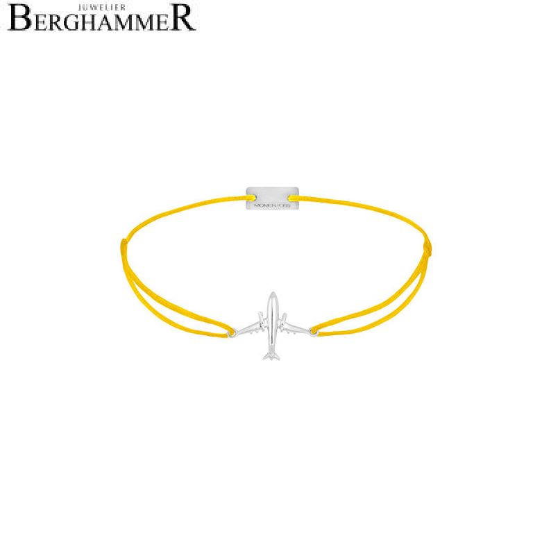 Filo Armband Textil Gelb Flugzeug 925 Silber rhodiniert 21204113